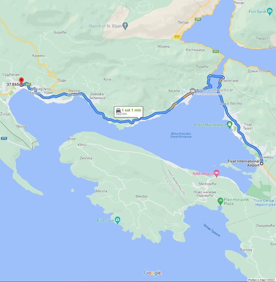 Dlx Apartman Adriatics Herceg Novi Kültér fotó
